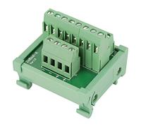 Klanata 2 en 8 out Power Distribution Module Board Bloque Conector de Bloque, Monte de riel y Panel DIN, pies de Montaje Simples