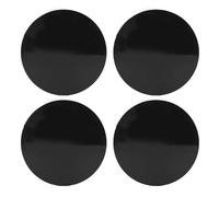 Klanata 4 Piezas Tapas Centrales Universales Negras para Ruedas de 17 Pulgadas, Cubierta de Cubo Central de Rueda de Coche de 56 mm, Tapas de Borde de Neumático