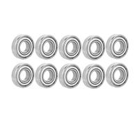 Klanata 6900Z Rodamientos 6900Z Rodamientos de bolas en miniatura doble acero 10x22x6mm para proyectos de Shaftrod de 10 mm de hobby pequeño