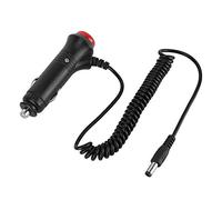 Klanata Adaptador de Enchufe Universal para Encendedor de Cigarrillos de 12-24 V, botón 3 A con Interruptor de Encendido y Apagado, Cable Conector de Fuente de alimentación para