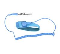 Klanata anti estática correa de muñeca reutilizable Madena de pulsera ESD con alambre a tierra, correa de muñeca a prueba de estática para protección contra la conexión a tierra, (Azul)