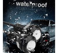 Klanata Bombilla LED Eagle Eye de 0.709 in, paquete de 10 - Carcasa de aluminio negro ultrafina impermeable para coche y motocicleta - Luces de señal de giro inversa DRL superbrillantes