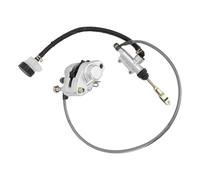 Klanata Conjunto de pinza de cilindro maestro de freno trasero ATV con manguera de aceite - Kit de construcción de metal apto para Trail Boss 325 330 - Estabilidad mejorada, mejor control