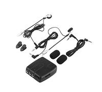 Klanata de intercomunicación para Motocicleta, comunicador Dual de Casco a Casco con 2 Auriculares y Altavoces, Entrada de Audio para Radio MP3 y CD, diseño Compacto con Clip para una