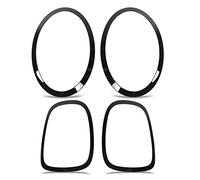 Klanata Embellecedores de cubierta de biseles de faros delanteros negros brillantes para Mini F55 F56 F57 One Cooper S JCW 2014+