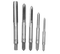 Klanata HSS Hilos grifo, m3 M4 M5 M6 M8 tornillo manual Tapper, alta dureza resistencia al óxido, para golpear en Herramientas mecánicas (Plata)