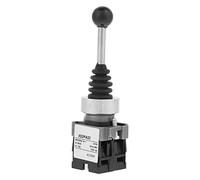 Klanata Joystick Interruptor momentáneo Monolever Joy Stick Switch 2NO 2Position Spring Return Reemplazo momentáneo para XD2PA22CR Diámetro del orificio de montaje 22 mm