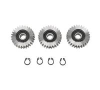 Klanata Juego de Engranajes de Acero de aleación planetaria 28T de Repuesto de Engranajes de Motor de Bicicleta eléctrica de 3 Piezas con rodamientos de 8 mm 38 x 11 mm para Motores de