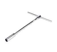 Klanata Juego de herramientas de instalación y extracción de llave de bujía con mango en T universal de 16 mm para mantenimiento del motor, acero al cromo vanadio tratado térmicamente