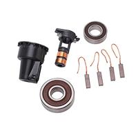 Klanata Kit de reconstrucción de alternador 230090 apto para Bosch, juego completo de cepillos de rodamientos y anillos deslizantes para reemplazo 0124515010