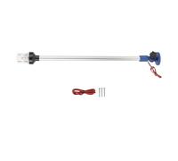 Klanata Luz de ancla de barco de 24 pulgadas, poste de popa LED redondo de 360 grados, visibilidad de 2 NM, luz de navegación giratoria ajustable de 180 grados con base de aleación de (Azul)