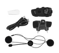 Klanata M6 Intercomunicador para Casco de Motocicleta Auriculares inalámbricos Bluetooth 5.0 para Moto Interfono dúplex Completo para 2 Personas en Tiempo Real con Chip QCOM Auriculares