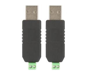 Klanata Módulo Adaptador convertidor USB a - 2 Unidades - Interfaz de comunicación Serie Compatible con 8 7 XP Vista y Linux - Alimentado por USB para Datos PLC y Control PTZ