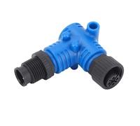 Klanata NMEA 2000 90 Grados Conector de Codo-Conector de 90 ° Resistente al Agua M12 de 5 Pines IP67 para Redes de 90 ° Resistentes al Agua para Redes Bajas, Simrad, B&G