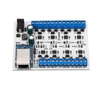 Klanata Placa convertidora de concentrador RJ45 a de 8 Puertos con protección contra sobretensiones TVS - Módulo concentrador CC de 7 V a 30 V - Velocidad de baudios Ajustable hasta (Módulo Central)