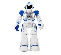 Klanata Robot Inteligente programable para educación temprana con detección de Gestos e Interfaz de Control Remoto, sensores para Evitar obstáculos, 18 Efectos de iluminación Ocular LED y (Azul)
