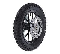 Klanata Rueda trasera Coolster QG50 de 12,5 x 2,75 pulgadas, 49 centímetros cúbicos, llanta de repuesto para mini moto de cross de 2 tiempos con conjunto de freno de disco,