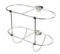 Klanata Soporte Plegable de Acero Inoxidable 304 para Guardabarros Doble para Guardabarros de 7 Pulgadas, Accesorio para Yates y Barcos Marinos