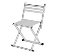 Klappbarer Campinghocker - Leichter Faltbarer Outdoor Hocker, Robuster Aluminium Rahmen, Belastbarer Sitz | Kompakter Reisehocker für Camping Angeln Garten Festival Picknick, Schnell Auf- und Abbau