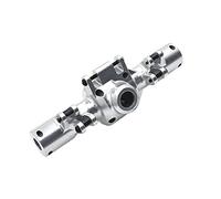 KLAPR Carcasa de eje trasero de proceso CNC de actualización de metal para piezas de coche RC 1/10 ZP1001 ZP1002 ZP1003 ZP1004 (plata)
