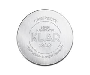 Klar Seifen 11168 - Jabón de afeitar de madera de sándalo (110 g, adecuado para pieles normales, aroma amaderado y cálido, rellenable)