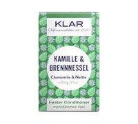 Klar Seifen Acondicionador sólido de manzanilla y ortiga 100 g (para cabello obstinado), adecuado para cuero cabelludo sensible y cabello obstinado, 11183