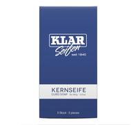 Klar Seifen Core Soap 5 x 100 g, Cosmos Certified, Palm Oil Free, Suitable for Normal to Blemished and Sensitive Skin, Soap, 11357