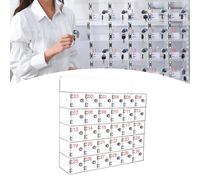 Klare Acryl- - 30 Fächer, sicheres Aufbewahrungssystem mit Türschlössern für Klassenzimmer, Konferenzräume, Werkstätten & Fitnessstudios - perfekte Handy-lösung