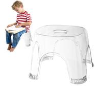 Klarer Duschfußhocker Rutschfester, Wasserdichter, Hocker, Badhocker, Sitz, Dusch-Eckhocker Badezimmer, Kleine Duschräume, Hocker