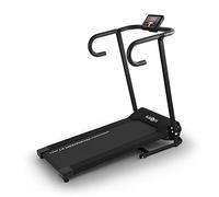 Klarfit Pacemaker X1 - Cinta de Correr, 10 km/h, Potencia 500 W, Ajuste Manual, Plegable, Display con Pantalla LCD, pasamanos Acolchado, Apto Principiantes, Entrenador Digital, Antracita