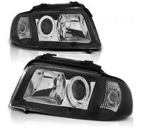 Klarglas Faros Delanteros Tuning Tec Para Audi A4 B5 Facelift 1999-2000 Negro