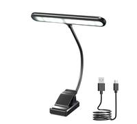 Klarlight 27LED Lampara Partituras,Luces de Piano de Orquesta,4 Colores 3 Brillo,Soporte de Música de Luz LED,USB Recargable Luz para Leer,Lampara Pinza Para Piano Partituras Guitarra