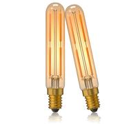 Klarlight 4W Bombillas E14 LED Tubular T20 Blanco Cálido 2700K Decorativa Vintage LED E14 SES Bombilla Pequeña Edison Tornillo Base, Reemplaza 40W Incandescente, No Regulable, 2-Pack