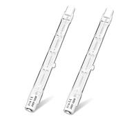 Klarlight Bombilla halógena 100W R7S 118mm regulable 2800K blanco cálido, 1300LM J118 AC 220-240V bombilla halógena lineal, ángulo de haz 360° bombillas halógenas para el hogar, 2pcs.