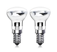 Klarlight Bombillas de lámpara de lava R39 E14 de 30W, rosca Edison pequeña, SES Reflector Spot de lava, luz blanca cálida de 2800 K de bajo consumo R39 bombillas Regulable (paquete de 2)