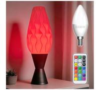 Klarlight Lámpara de Mesa LED con Mando a Distancia, Regulable Lamparas Mesita, RGB & Blanco Cálido/Frío Luz Ambiental para Dormitorio, Oficina y Decoración del Hogar(Enchufe EU, Cable de 1.85m