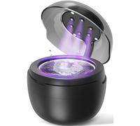 Klarsonic Limpiador ultrasónico de 50.000 Hz, limpiador ultrasónico, 250 ml, con 6 lámparas UV, para mordedura bruxismo, férula nocturna, prótesis dental, alineador dental, cuidado dental y joyas