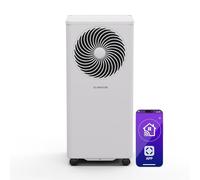 Klarstein Aero Ring Aire Acondicionado Portátil - 7000 BTU, 3 en 1: Enfriar, Deshumidificar & Ventilar, Control App & Voz, Para Habitaciones Hasta 25 m², R290, Clase A, Móvil & Compacto, Blanco