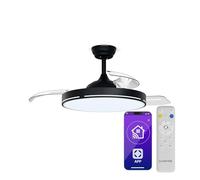 AirFold Smart | Ventilador de techo inteligente | Aspas retráctiles | Luz LED regulable | Smart