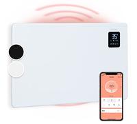 KLARSTEIN Bansin Smart - Calefactor-convector eléctrico, Termostato Entre 5 y 50 °C, Pantalla LED, Pantalla táctil, Programable, Control por App, Potencia 1500 W, hasta 30 m², 68 x 44 x 11 cm, Blanco