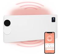 Klarstein Bansin Smart - Calefactor-convector eléctrico, Termostato entre 5 y 50 °C, Pantalla LED, Pantalla táctil, Programable, Control por app, Potencia 2500 W, Hasta 50 m², 101 x 44 x 11 cm, Blanco