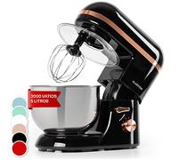 Klarstein Batidora Amasadora con Bol 5L para Hornear, Robot Cocina, Amasadora Reposteria 1800W, Gancho y Bol para Mezclar, Electrodomesticos Cocina Varillas Rotación Planetaria con 6 Velocidades