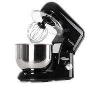 Klarstein Batidora Amasadora con Bol 5L para Hornear, Robot Cocina, Amasadora Reposteria 1800W, Gancho y Bol para Mezclar, Electrodomesticos Cocina Varillas Rotación Planetaria con 6 Velocidades