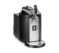 Klarstein Beerkules Tirador de cerveza y enfriador - para todos los barriles de 5 L con y sin sistema, presión CO2, incl. 3 cartuchos, refrigeración por compresor 2-12°C, plata-negro