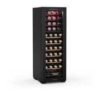 Klarstein Bovella 44 duo+ vinoteca - 44 botellas, 2 zonas, 5-18°c, control táctil, iluminación led, protección uv, independiente, nevera vinos