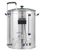 Klarstein Brauheld Pro - caldero de mosto, olla de cocción de cerveza, 70 litros, 100-3300 W, MemoryBrew: 11 pasos programables, temporizador, de 30 a 100 °C, circulación de calor, acero inoxidable