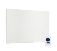 Klarstein Calefacción por infrarrojos con termostato, calefacción eléctrica de 580 W, calefacción por infrarrojos para montaje en pared, panel IR con mando a distancia y temporizador, radiador
