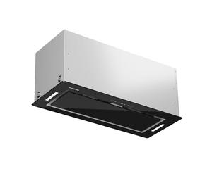 Klarstein Campana de extracción/recirculación, Con filtro, Iluminación LED y panel de control táctil, Silenciosa con 466 m³/h de caudal de aire, Campana extractora eficiente de acero inoxidable