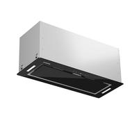 Klarstein Campana extractora, Campana de extracción/recirculación, con filtro, Iluminación LED y panel de control táctil, extractora silenciosa con 466 m³/h de caudal de aire