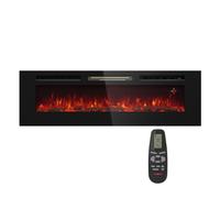 KLARSTEIN Chimenea Decorativa Llamas LED, Chimenea eléctrica con calefacción y Fuego Abierto, Chimenea eléctrica 1800W con Mando a Distancia, Temporizador y termostato Regulable